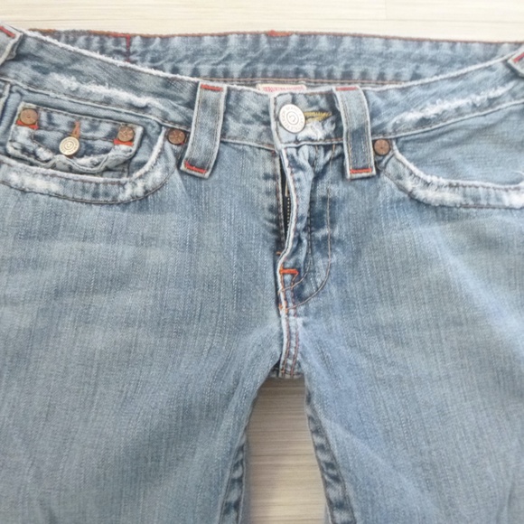 TRUE RELIGION ORIGINAL JOEY JEANS  size-29 FLARE  Made in U.S.A. w/BONUS BANDANA - Picture 11 of 16